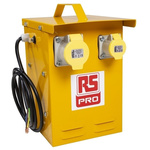 RS PRO, 3kVA Portable Isolation Transformer, 230V ac, 1 x 16 A, 1 x 32 A
