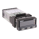 West Instruments N2300 PID Temperature Controller, 49 x 25mm, 2 Output Relay, 100 V ac, 240 V ac Supply Voltage ON/OFF