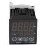 Omron E5CB PID Temperature Controller, 48 x 48mm, 1 Output: 1x Relay, 1x Logic, 100 → 240 V ac Supply Voltage