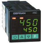 Gefran 450 PID Temperature Controller, 48 x 48 (1/16 DIN)mm, 2 Output Relay, 100 → 240 V ac Supply Voltage