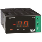 Gefran 40T72 On/Off Temperature Controller, 72 x 36mm, 2 Output Relay, 11 → 27 V dc, 18 → 27 V ac Supply