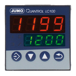 Jumo QUANTROL PID Temperature Controller, 48 x 48mm 1 (Analogue) Input, 1 Output Relay, 110 → 240 V ac Supply