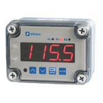 Simex Wall Mount On/Off Temperature Controller, 110 x 80mm 3 Input, 2 Output Relay, 230 V ac Supply Voltage