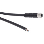 Binder Straight Female 4 way M5 to Unterminated Sensor Actuator Cable, 2m