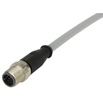 HARTING Straight Male 12 way M12 to Unterminated Sensor Actuator Cable, 2m