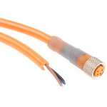 Lumberg Automation Straight Female 4 way M8 to Straight Male 4 way Unterminated Sensor Actuator Cable, 2m