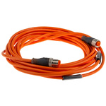 Lumberg Automation Male 4 way M12 to 4 way M12 Sensor Actuator Cable, 5m