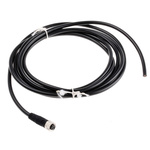 Binder Straight Female 3 way M8 to Unterminated Sensor Actuator Cable, 2m