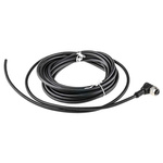 binder Right Angle Female 4 way M12 to Unterminated Sensor Actuator Cable, 5m