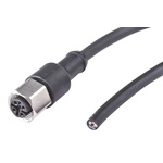 Binder Straight Female 5 way M12 to Unterminated Sensor Actuator Cable, 2m