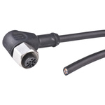binder Right Angle Female 5 way M12 to 5 way Unterminated Sensor Actuator Cable, 5m