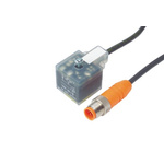 Lumberg Automation Right Angle Female 4 way DIN 43650 Form A to Straight Male 4 way M12 Sensor Actuator Cable, 1m