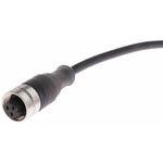 Telemecanique Sensors Straight Female 3 way 1/2 in Circular to Unterminated Sensor Actuator Cable, 2m