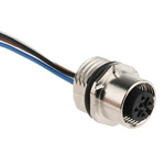 Phoenix Contact Straight Female 4 way M12 to Sensor Actuator Cable, 500mm