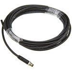 TE Connectivity Straight Male 4 way M8 to Unterminated Sensor Actuator Cable, 5m