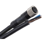Telemecanique Sensors Straight Female 4 way M8 to Unterminated Sensor Actuator Cable, 2m