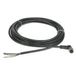 Telemecanique Sensors Right Angle Female 3 way M12 to Unterminated Sensor Actuator Cable, 5m