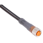 SMC Straight Female 3 way M8 to Unterminated Sensor Actuator Cable, 5m
