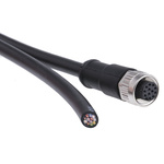 Binder Straight Female 12 way M12 to Unterminated Sensor Actuator Cable, 2m
