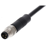 Binder Straight Male 3 way M8 to Unterminated Sensor Actuator Cable, 2m