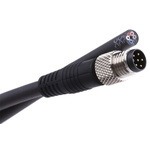 Binder Straight Male 6 way M8 to Unterminated Sensor Actuator Cable, 2m