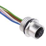 Binder Female 8 way M12 to Unterminated Sensor Actuator Cable, 200mm