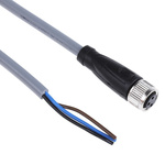 Pepperl + Fuchs Straight Female 3 way M8 to Unterminated Sensor Actuator Cable, 5m