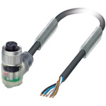 Phoenix Contact Right Angle Female 5 way M12 to Sensor Actuator Cable, 10m