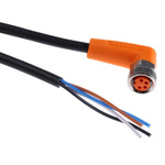ifm electronic Right Angle Female 4 way M8 to Unterminated Sensor Actuator Cable, 2m
