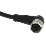 Brad from Molex Right Angle Female 4 way M12 to Unterminated Sensor Actuator Cable, 5m