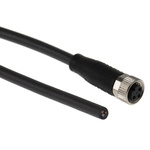 BALLUFF Straight Female 3 way M8 to Unterminated Sensor Actuator Cable, 5m