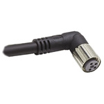 Omron Right Angle Female 3 way M8 to Unterminated Sensor Actuator Cable, 2m