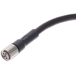 Omron Straight Female 4 way M8 to Unterminated Sensor Actuator Cable, 2m