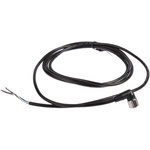 Omron Right Angle Female 4 way M12 to Unterminated Sensor Actuator Cable, 2m