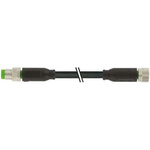 Murrelektronik Limited Straight Female 3 way M8 to Straight Male 3 way M8 Sensor Actuator Cable, 600mm