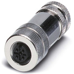 Phoenix Contact Circular Connector, 4 Contacts, Cable Mount, M12 Connector, Plug, Female, IP67, SACC Series