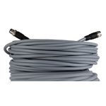 Phoenix Contact Straight Female 5 way M12 to Straight Male 5 way M12 Bus Cable, 20m