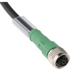 Phoenix Contact Straight Female 8 way M12 to Unterminated Sensor Actuator Cable, 10m