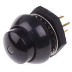 Otto Single Pole Double Throw (SPDT) Momentary White LED Push Button Switch, IP68S, Panel Mount, 28V dc