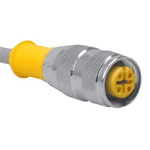 Turck Female 4 way M12 to Sensor Actuator Cable, 15m