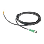 Phoenix Contact Straight Female 8 way M12 to 8 way Unterminated Sensor Actuator Cable, 3m