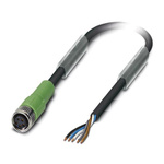 Phoenix Contact Female 5 way M8 to Sensor Actuator Cable, 5m