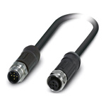 Phoenix Contact Straight Male 5 way M12 to Straight Female 5 way M12 Sensor Actuator Cable, 2m