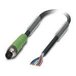 Phoenix Contact Male 6 way M8 to Sensor Actuator Cable, 5m