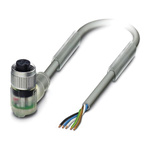Phoenix Contact Right Angle Female 5 way M12 to Sensor Actuator Cable, 5m