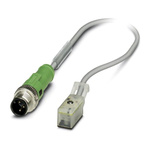 Phoenix Contact Male 2 way M12 to Festo ZC Sensor Actuator Cable, 300mm
