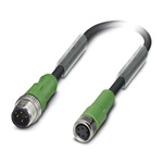Phoenix Contact Straight Male 4 way M12 to Straight Female 4 way M8 Sensor Actuator Cable, 300mm