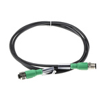 Phoenix Contact Straight Male 4 way M12 to Straight Female 4 way M12 Sensor Actuator Cable, 1.5m