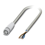 Phoenix Contact Female 4 way M8 to Sensor Actuator Cable, 5m