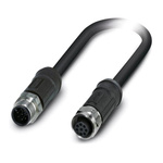 Phoenix Contact Male 8 way M12 to Female 8 way M12 Sensor Actuator Cable, 5m